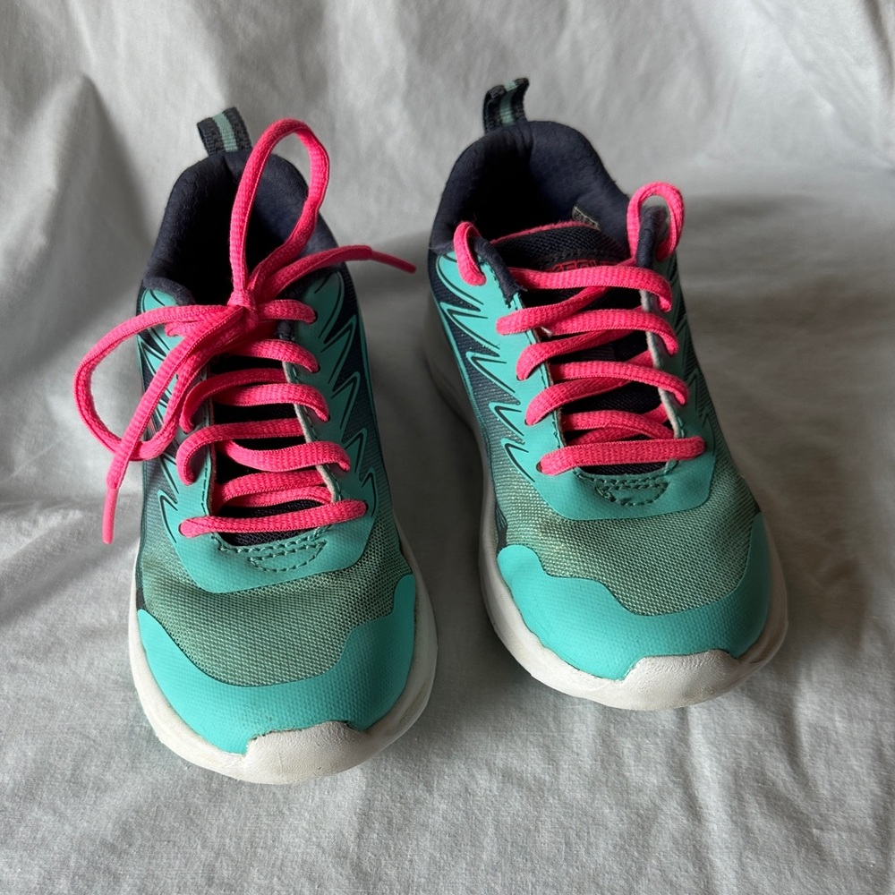Skechers Kids Sneakers - Teal and Pink